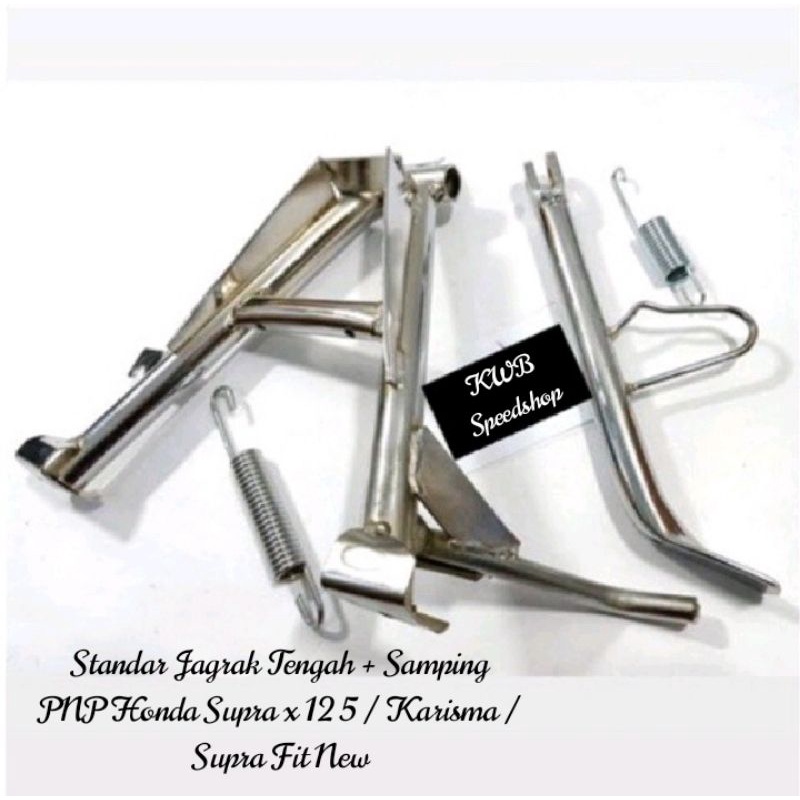 Standar tengah supra x lama supra fit lama standar jagrak tengah supra fit supra x lama set crom chrome standar samping jagrak samping