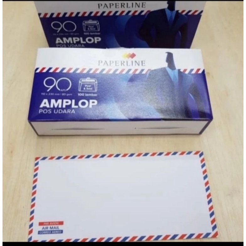 

amplop paperline airmail 90 kabinet standar 11 x 23