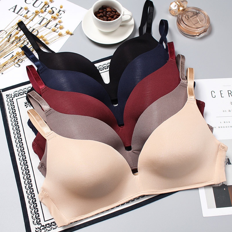 Bra Wanita Sexy Seamless Tanpa Kawat Bra BH (Warna Random) B05-1