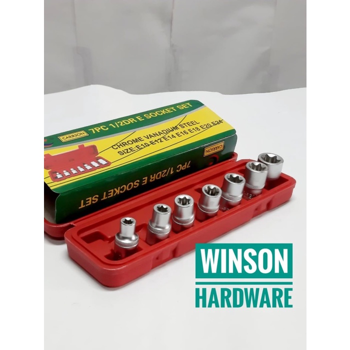 Kunci Sok Bintang Set 7 Pc Carrson