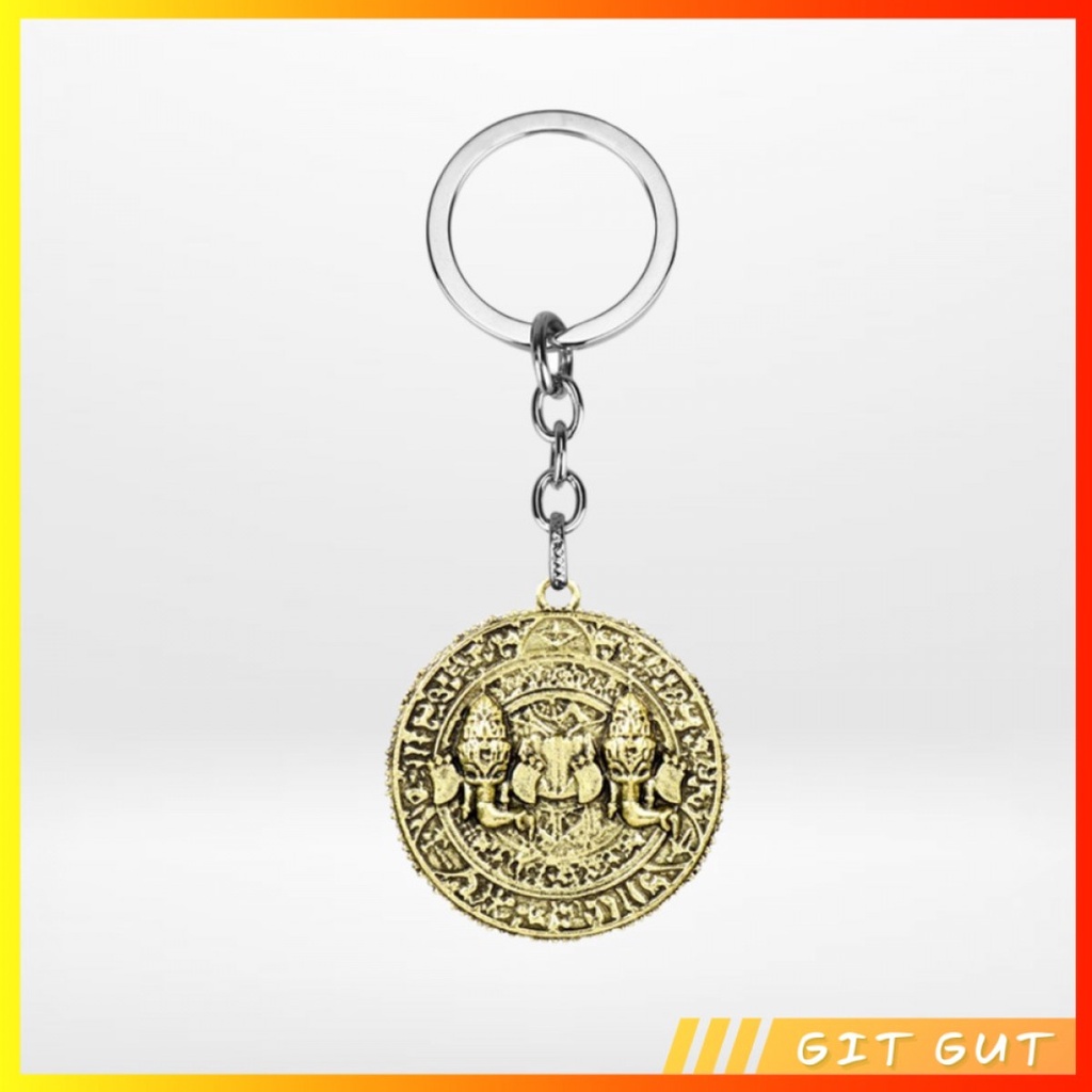 Keychain Gantungan Kunci Nathan Drake Uncharted 4 Pirate Sigil Coin