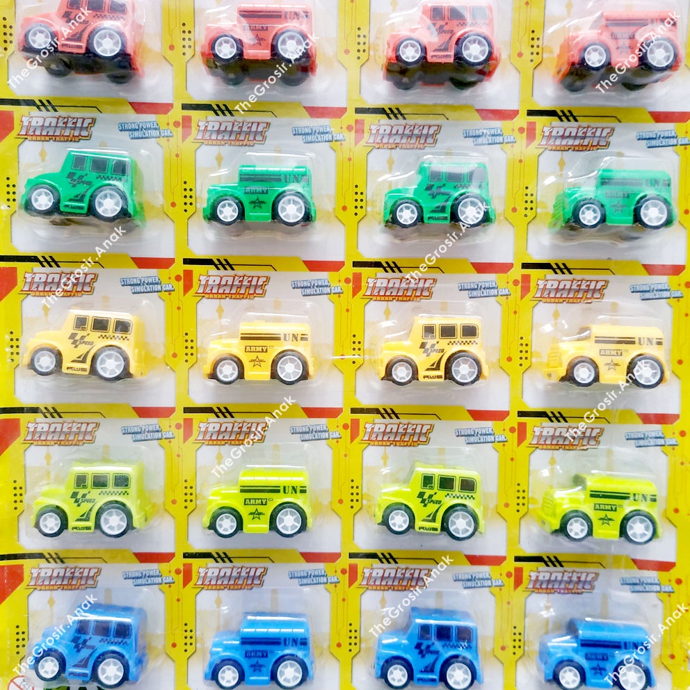 MURAH!!! Mini Jeep Urban Traffic PB Tentara Army Pull Back