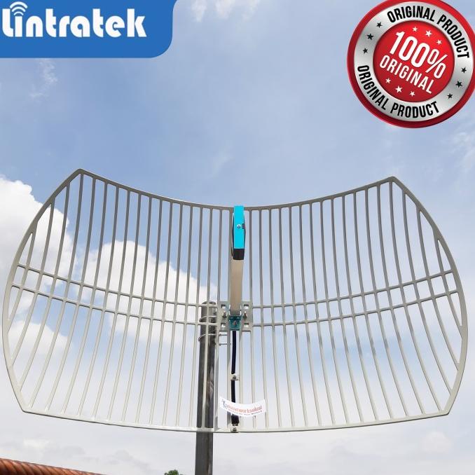 Antena Penguat Sinyal 2G 3G 4G GRID PARABOLIC High Gain LINTRATEK ORI