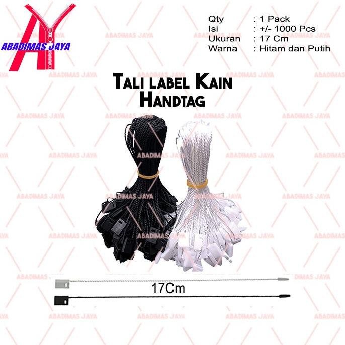 

tali pakaian / tag label / tali tag brand baju / tali hangtag bahan