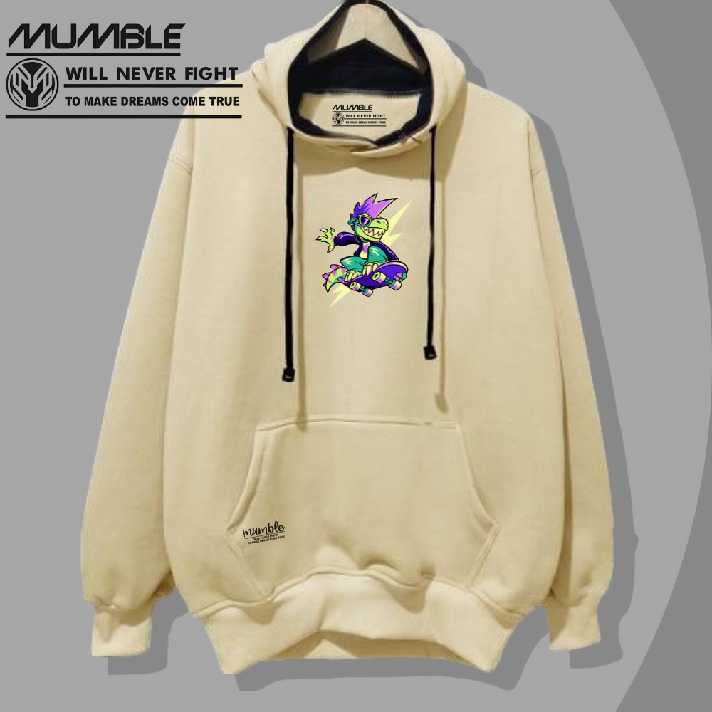 Hoodie Pria Wanita Distro Bandung Sweater Hoddie Aesthetic Grafitty Suiter Cream Sablon Terano Katun Tebal