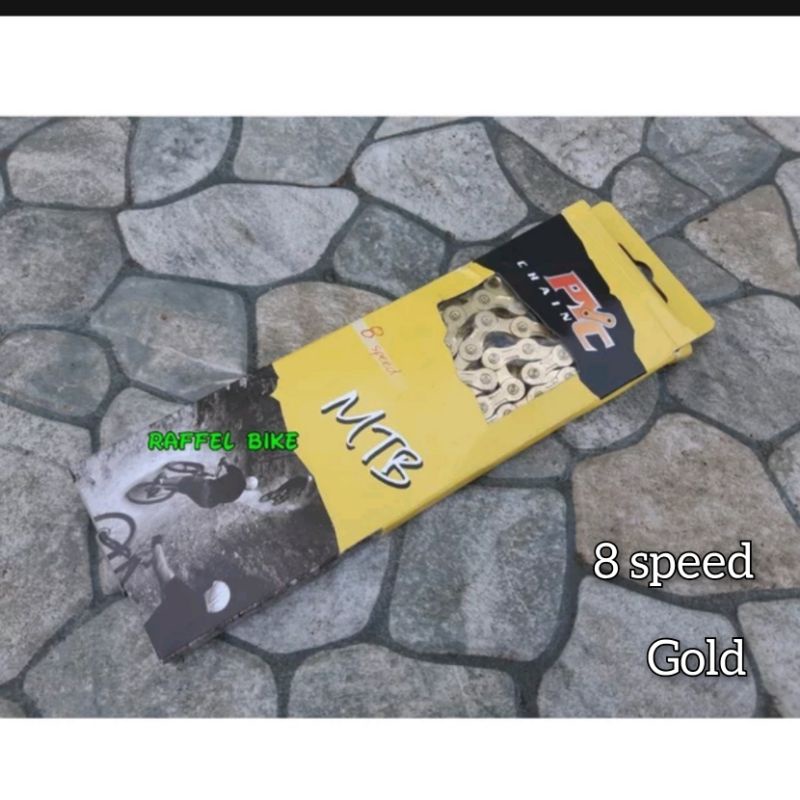 Termurah. Rantai PYC 8 speed gold. Rantai 8 speed. Rantai 8 speed gold. Rantai sepeda 8 speed