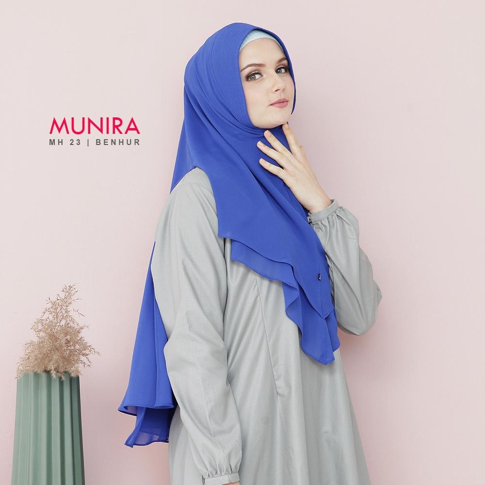 Khimar Ceruty Polos Premium Ukhti Munira MH23