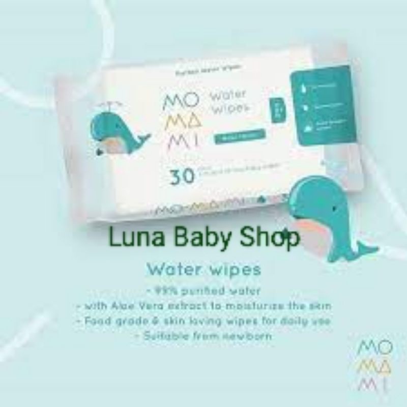 Momami Purified Water Wipes 30S
