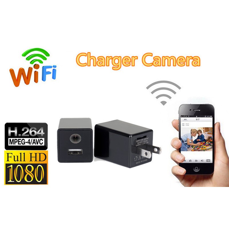 Z99 Wireless HD 1080P WIFI Hidden Camera USB Mini Wall Adaptor Charger Remote Camera Plug Camera