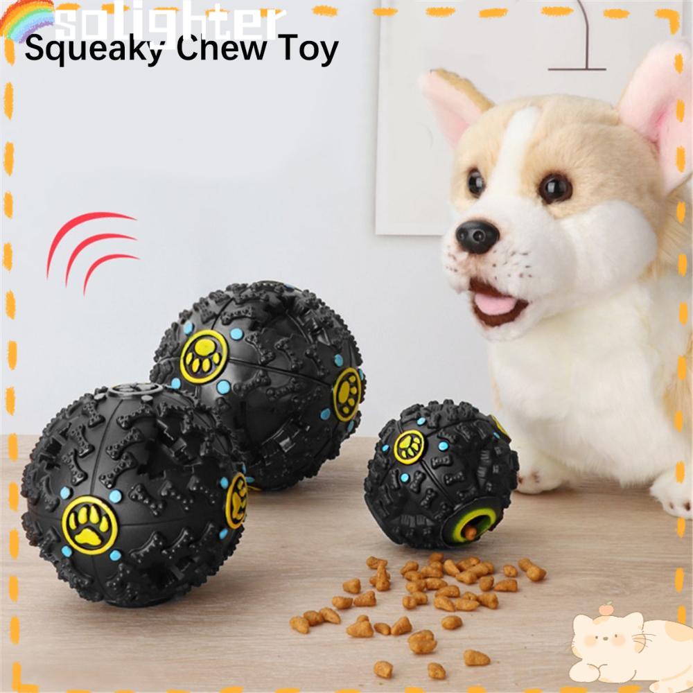 Solighter Dog Giggle Ball Latihan Kreatif Safety Pet Giggle Ball