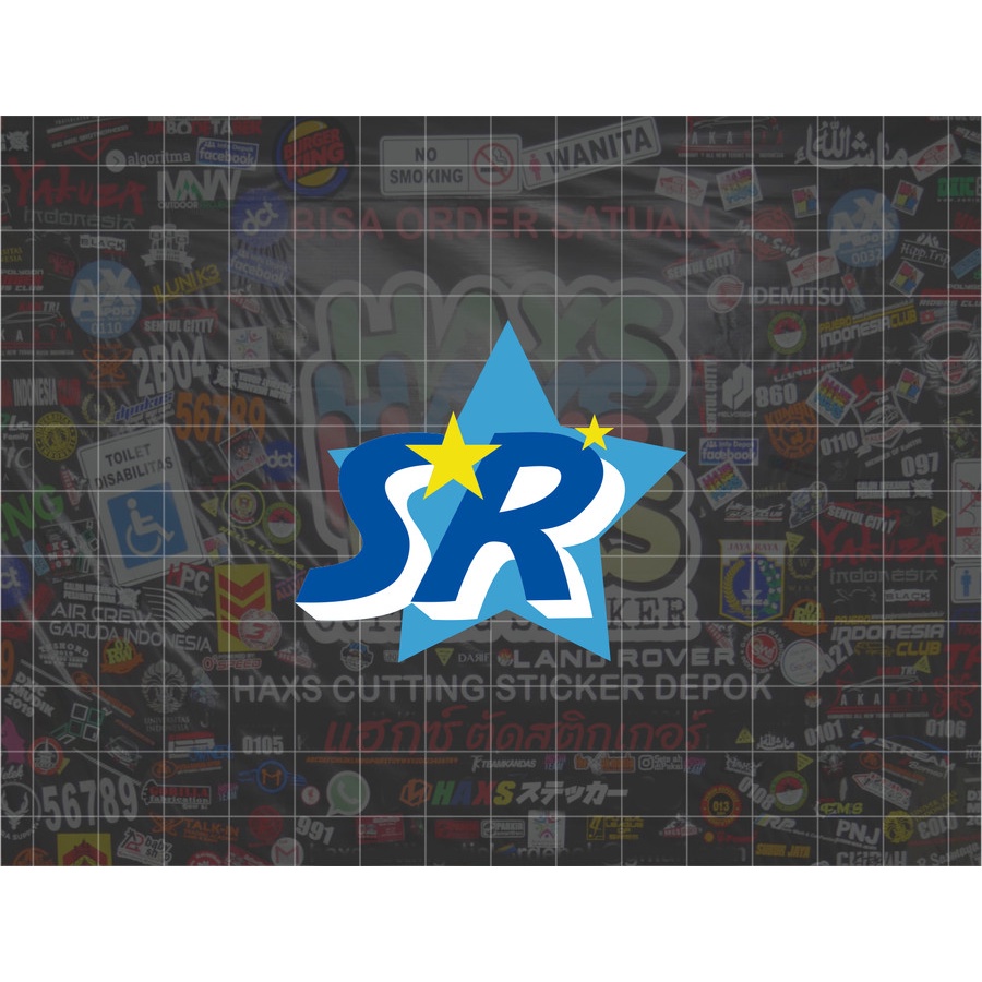 Cutting Sticker SR Sugeng Rahayu Ukuran 6 Cm Untuk Motor Mobil