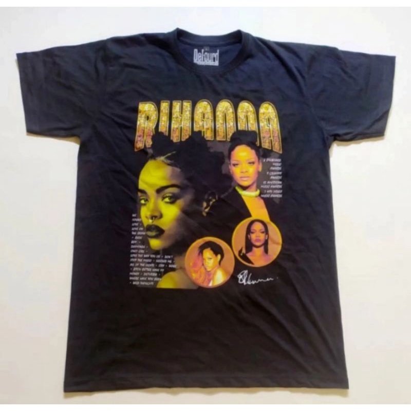 Rihanna Rap Tee Rihanna Unisex T-shirt/Kaos Musik Rihanna Fenty Unisex Oversize