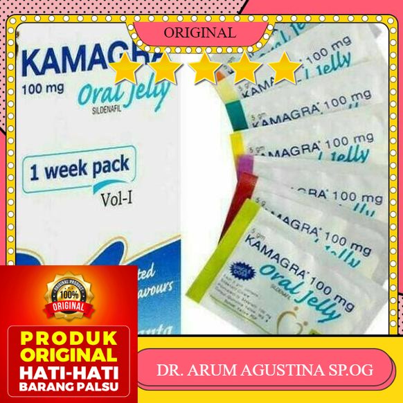 100% ORIGINAL Berkualitas! 100% ASLI OBAT KAMAGRA-SILDENAFIL 100mg ASLI ORAL JELLY ORIGINAL ~stok 10