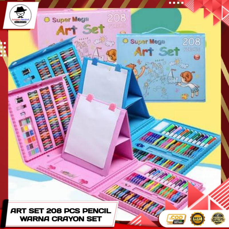 

Alat Mewarnai 150 Pcs / Alat Tulis Set Crayon Colouring / Art Set 150 Pcs / Krayon Anak Set Isi 208 Pcs / Alat Mewarna / 208 Pcs