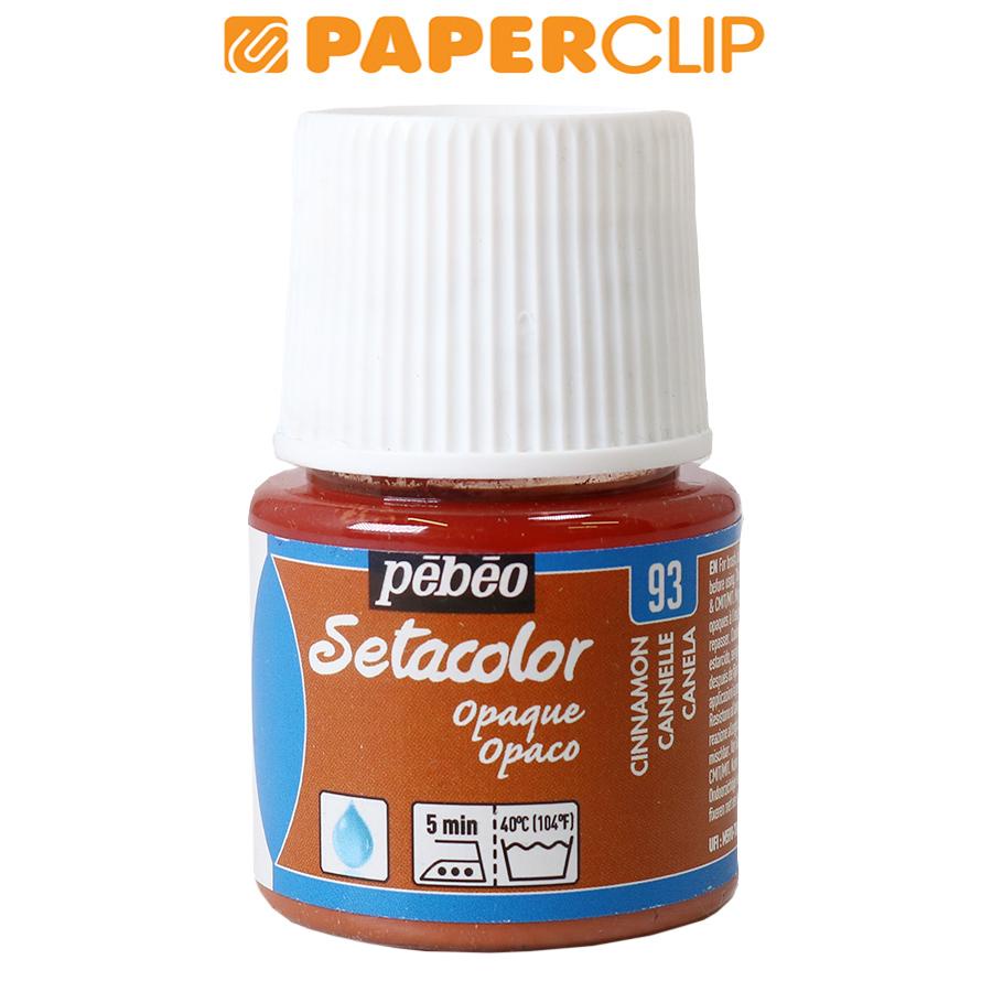 

PEBEO SETACOLOR OPAQUE FABRIC PAINT MATT 45ML 295-093 CINNAMON