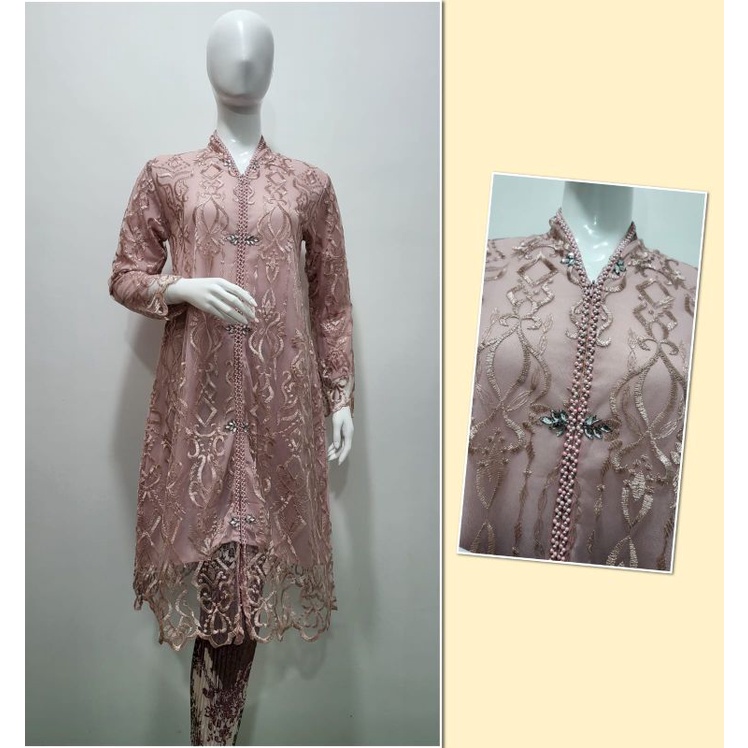 kebaya abaya melayu tulle payet