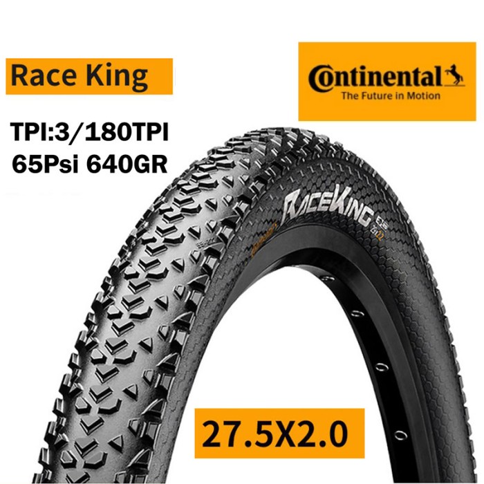 CONTINENTAL RACE KING BAN LUAR SEPEDA MTB 27.5 X 2.00 INCH KAWAT ORIGINAL