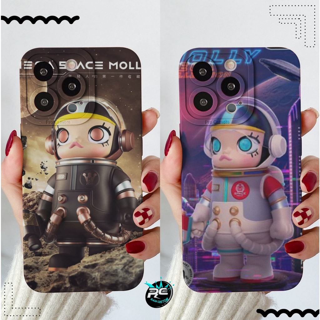 CUSTOM CASE SOFTCASE SILIKON PROCAMERA MOLLY ROBOT CUSTOM INFINIX HOT 8 9 10 10S 11 12 12I PLAY NOTE