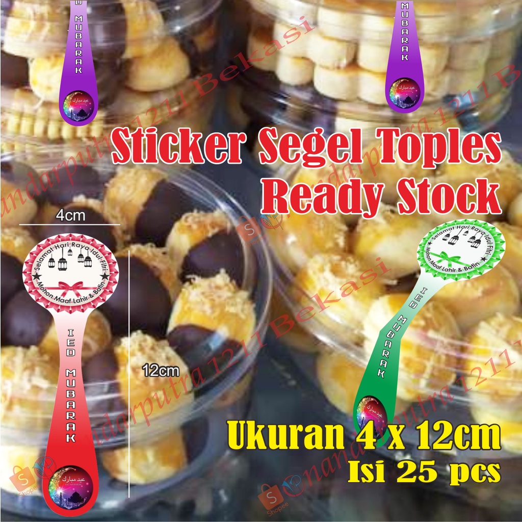

(25Pcs) Sticker Segel Toples Kuker Lebaran