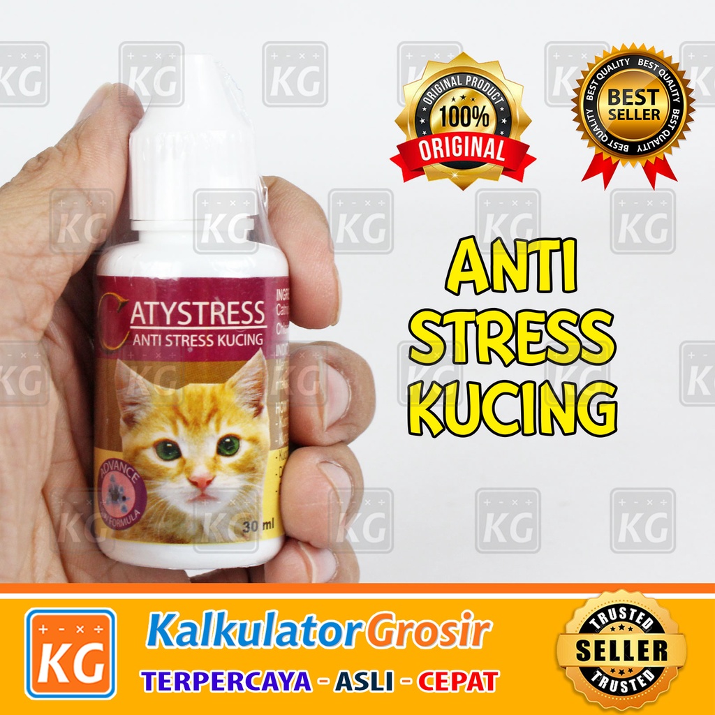 Catystress Drop 30ml Obat Stress Kucing Untuk Kucing Lemas Murung Tidak Nafsu Makan Agresif