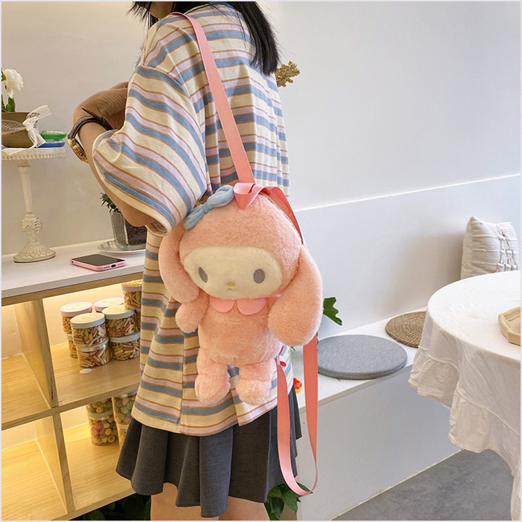 (COD) Tas boneka tas ransel wanita Iucu Fashion Motif Kartun Karakter Hewan  Anak warna pink&amp; Dewasa