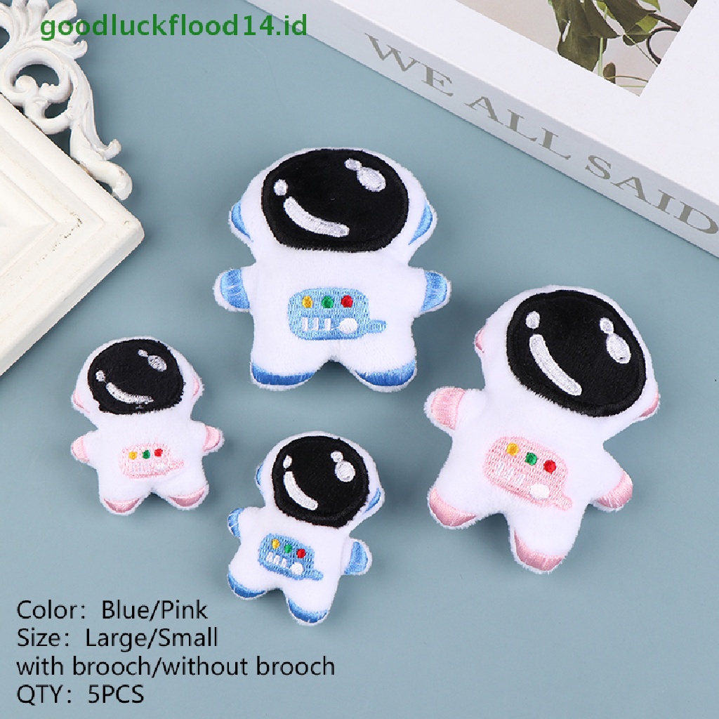 [GOOGFOUR] 5 Pcs Astronot planet Roket Boneka Patch Aplikasi Untuk Kerajinan Pakaian Kaos Kaki Perlengkapan Jahit DIY Rambut Klip Aksesoris [TOP]