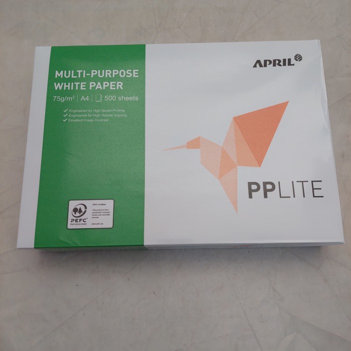 

Kertas Hvs Pplite A4 75Gr