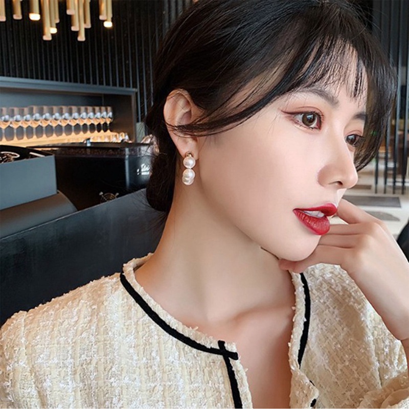 Minhin Kualitas Tinggi Mutiara Wanita Anting Pesona Indah Stud Earring Aksesoris Pernikahan Liontin Perhiasan Hadiah