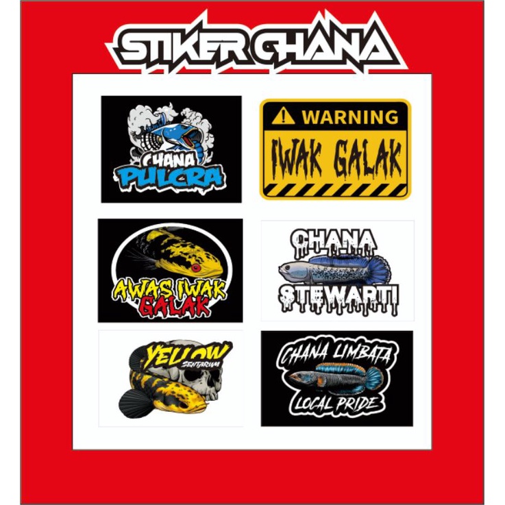 stiker chana stewarti limbata pulcra maru awas iwak galak