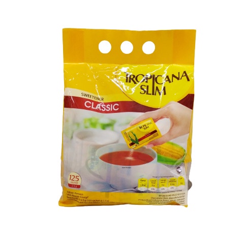 

Tropicana Slim Sweetener Classic 125 Sachet x 2,5 gr