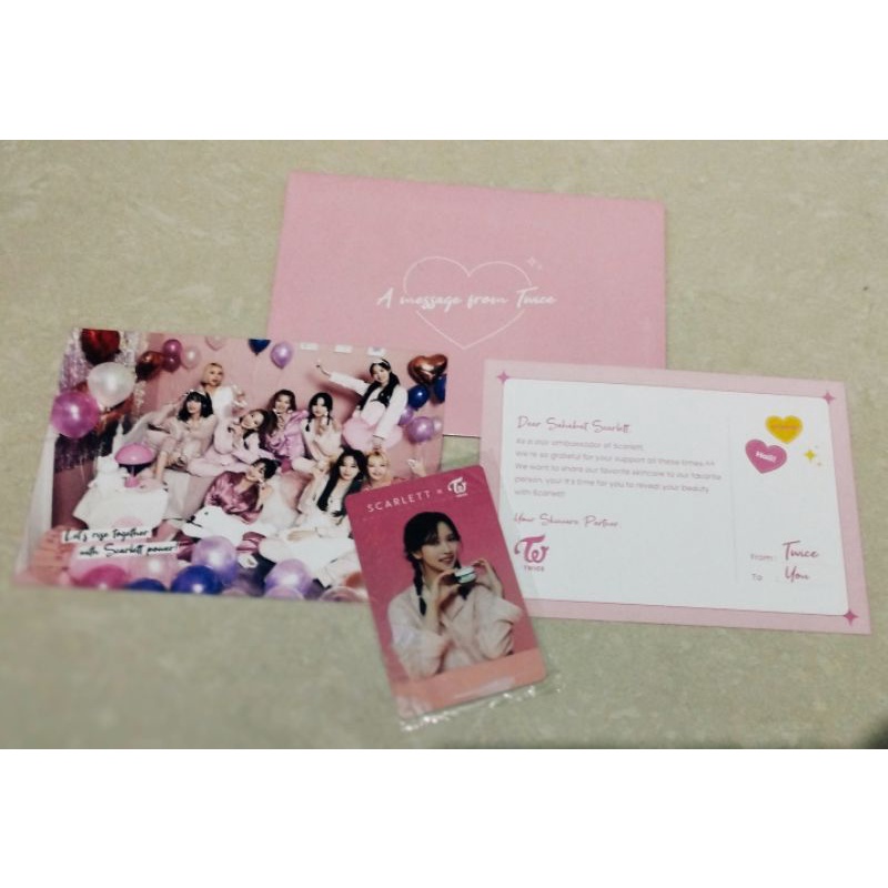 Scarlett x Twice (Amplop, Postcard, PC Mina Twice)