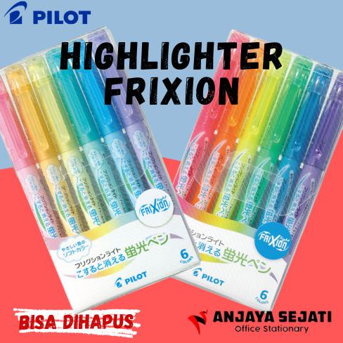 

Highlighter / Stabilo Frixion 6 Warna with Eraser - Bisa di hapus DISKON