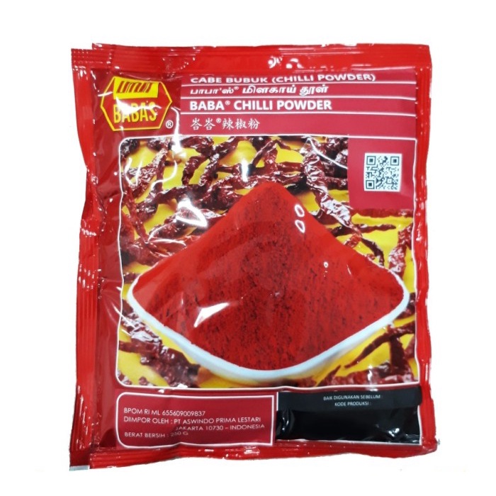 

!!!!!!] Bubuk Cabai Babas Cabe / Chilli Powder Malay Chili Chillies 250 gr