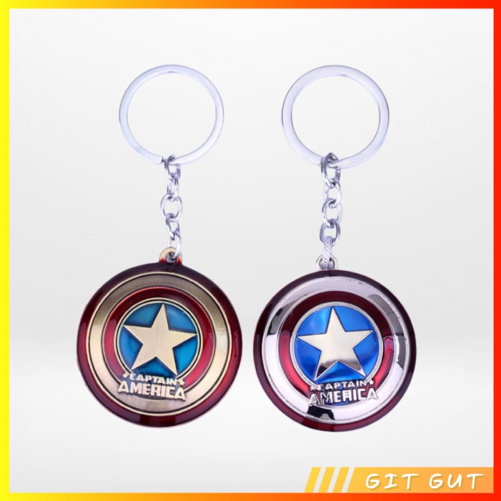 Keychain Gantungan Kunci Marvel Avengers Captain America Shield