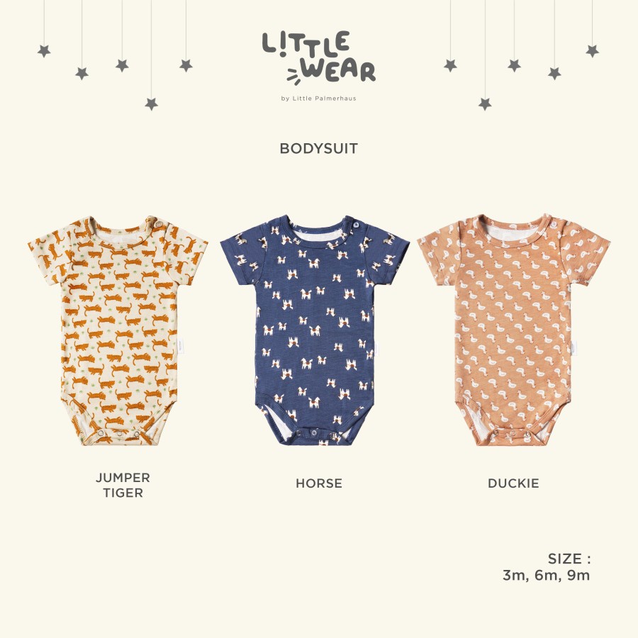 Little Palmerhaus - Everyday Bodysuit Short Sleeve/Jumper Bayi - Palmerhaus Little wear Jumper