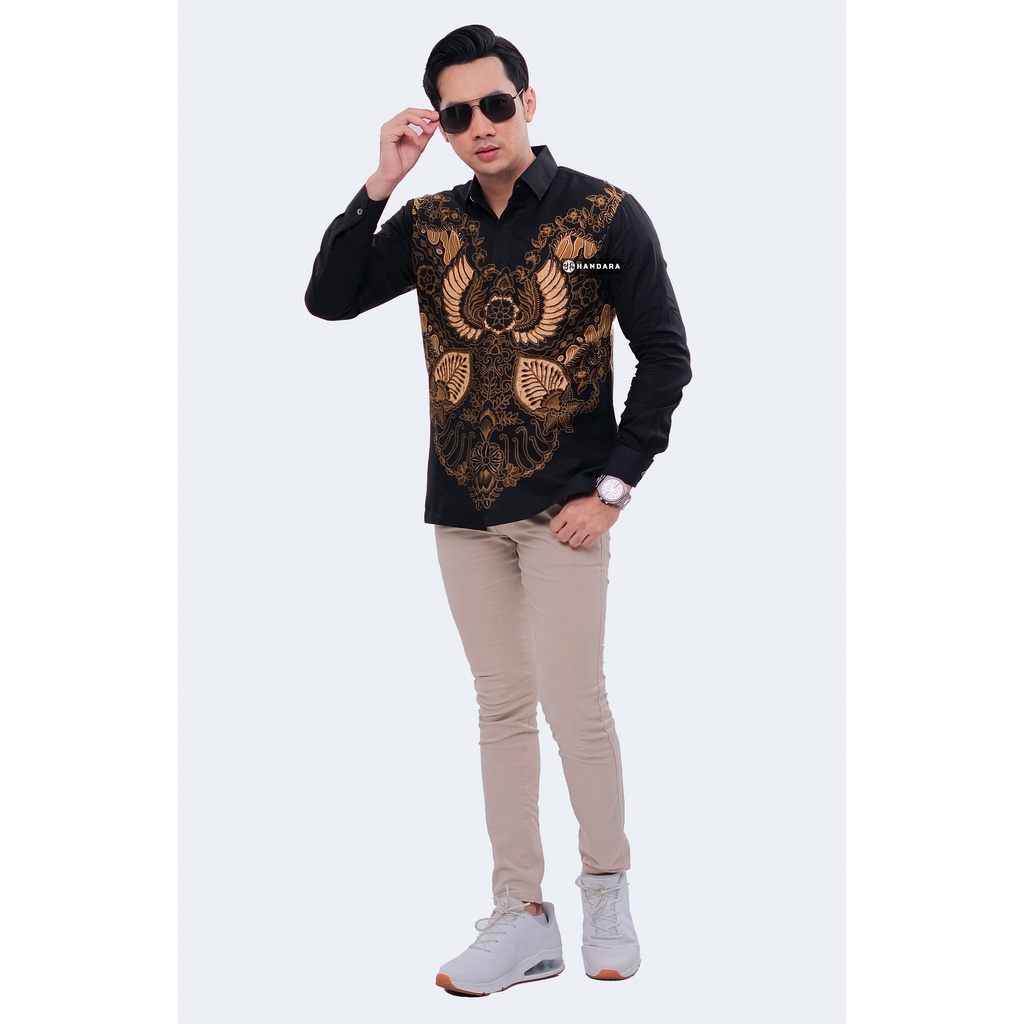 Handara Batik Pria Lengan Panjang Slim Fit Premium Wiro Sasono HB-329