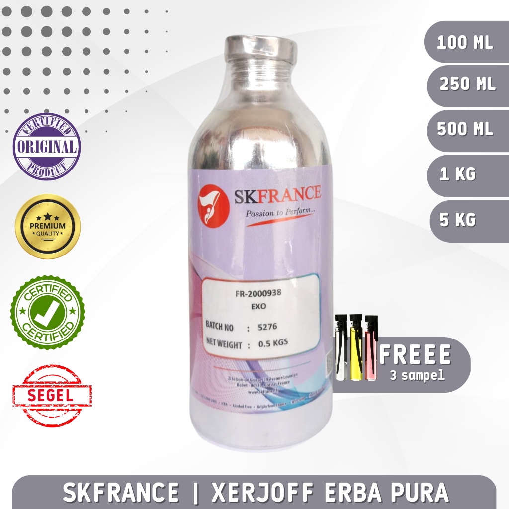 Bibit parfum Searah dengan Aroma SOSPIRO - ERBA PURA BIBIT PARFUM BY SKFRANCE | SEGEL