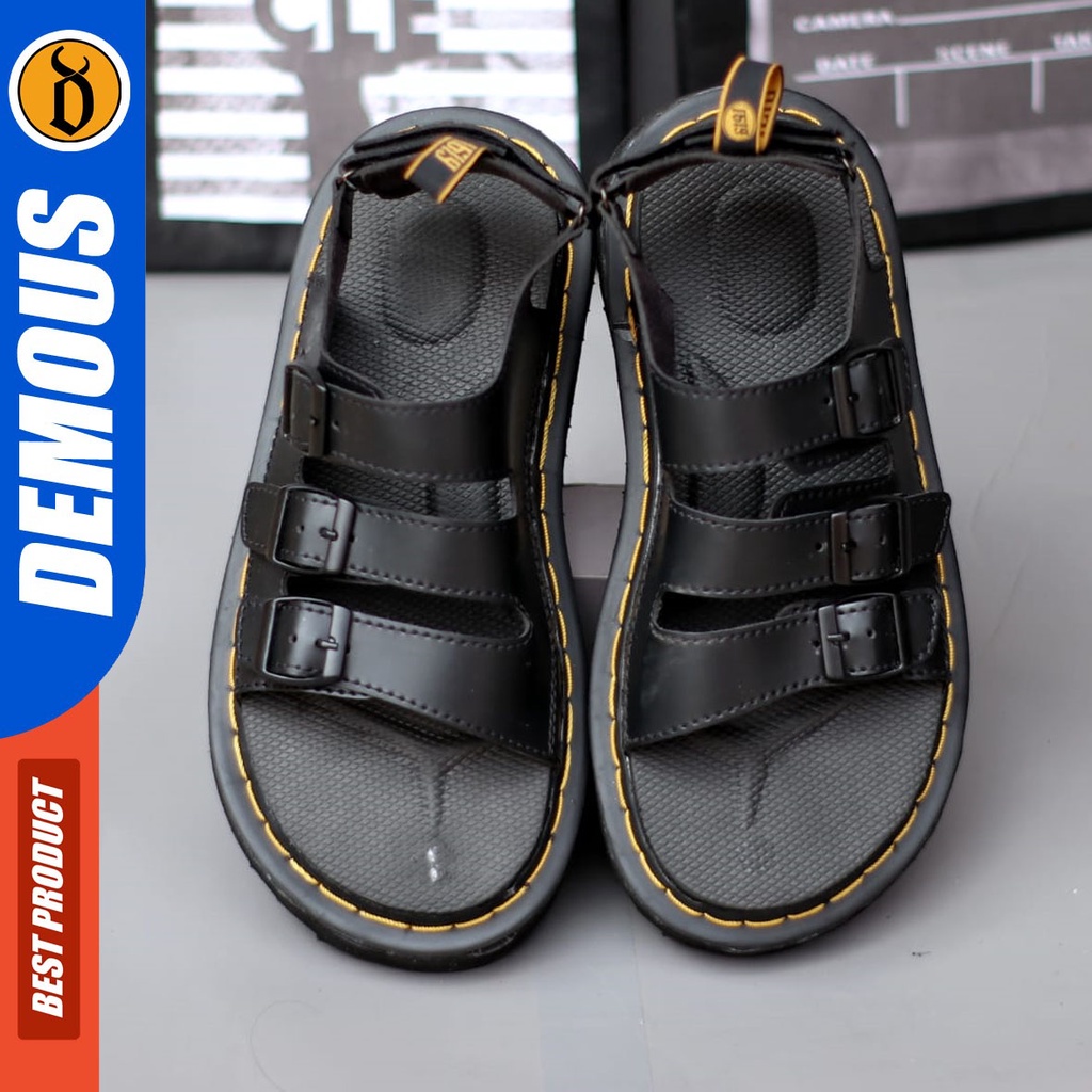 DEMOUS Zangief - Sepatu Sandal Bustong Docmart Sendal Slop Casual Pria