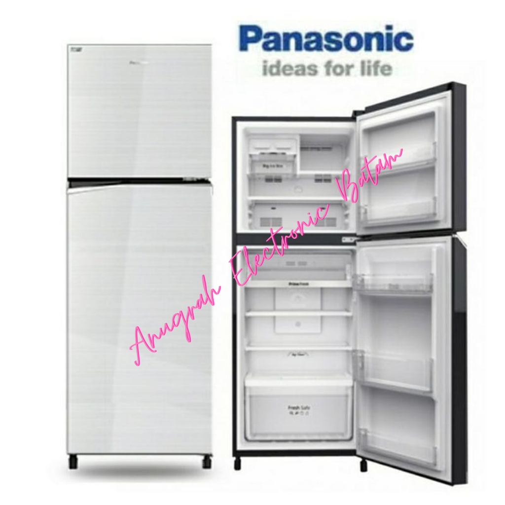 PANASONIC Kulkas Inverter Econavi 2 Pintu - 250 Liter - NR-BB271Q-S BATAM