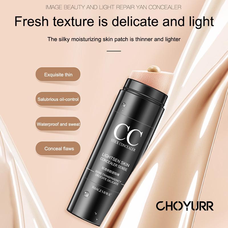 【COD】Concealer Stick Waterproof Tahan Lama Lighten Skin Foundation Full Cover Matte Natural Waterproof Foundation Makeup Korea-CH