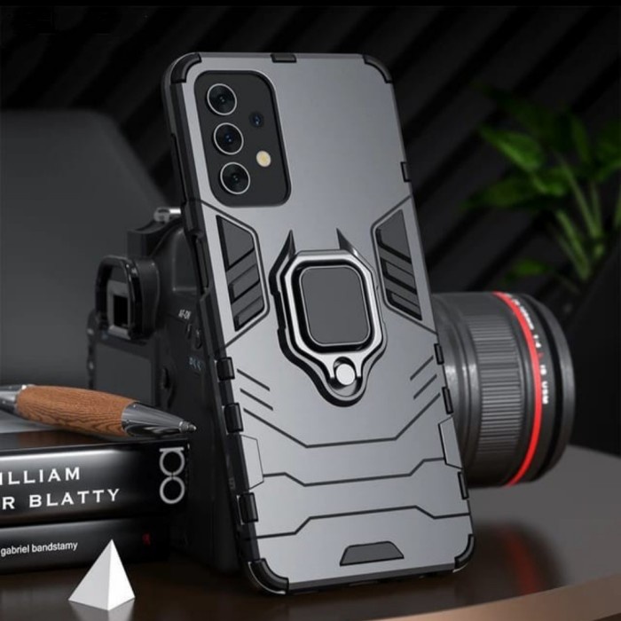 Casing Samsung Galaxy A52S A 52s 5G Hard Case Panther Penyangga Ring