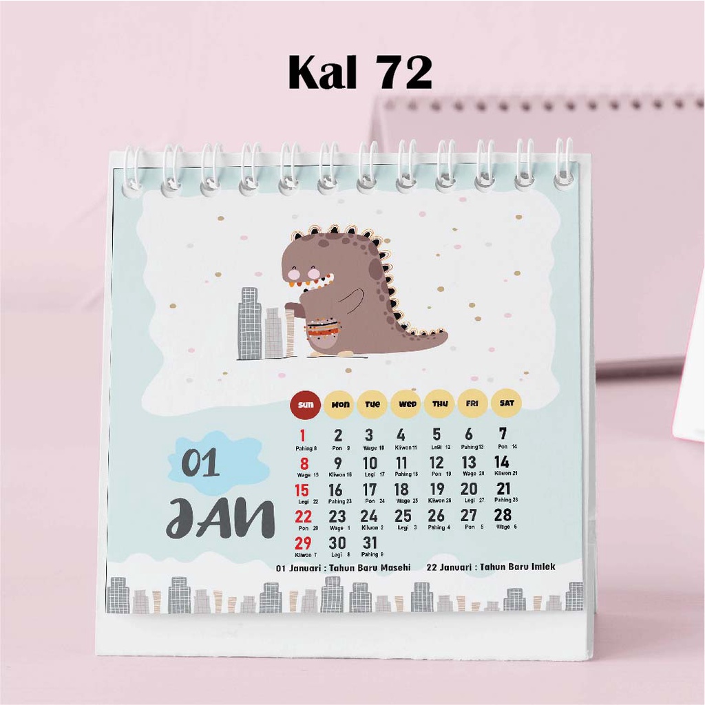 

Artomaringi Kalender Mini 2024 / Kalender Meja 2024 Custom KAL72