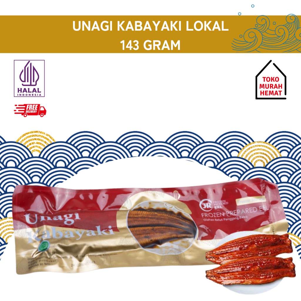 

UNAGI KABAYAKI LOKAL 143 GRAM//HALAL MURAH//SIDAT BUMBU//UNAGI SUSHI