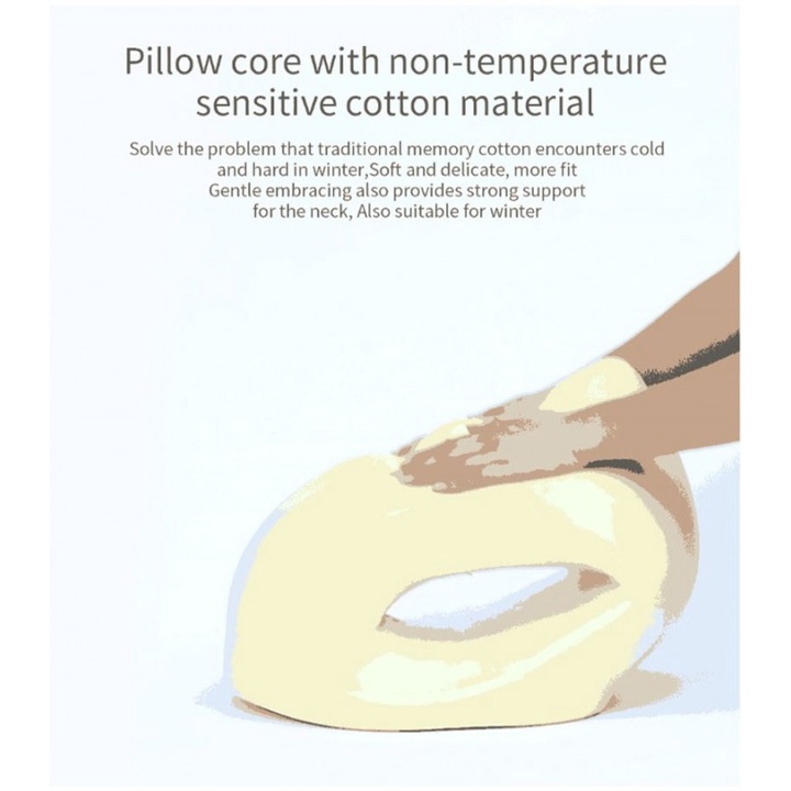 17 GEGEAI Smart Portable Nap Neck Pillow Bantal Leher Tidur Siang Pesawat