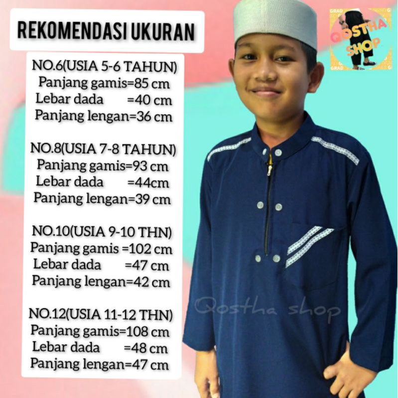 Jubah Gamis Anak Laki Laki Al Haramain Gamis Anak Laki Laki Usia 5 6 7 8 9 10 11 12 Tahun