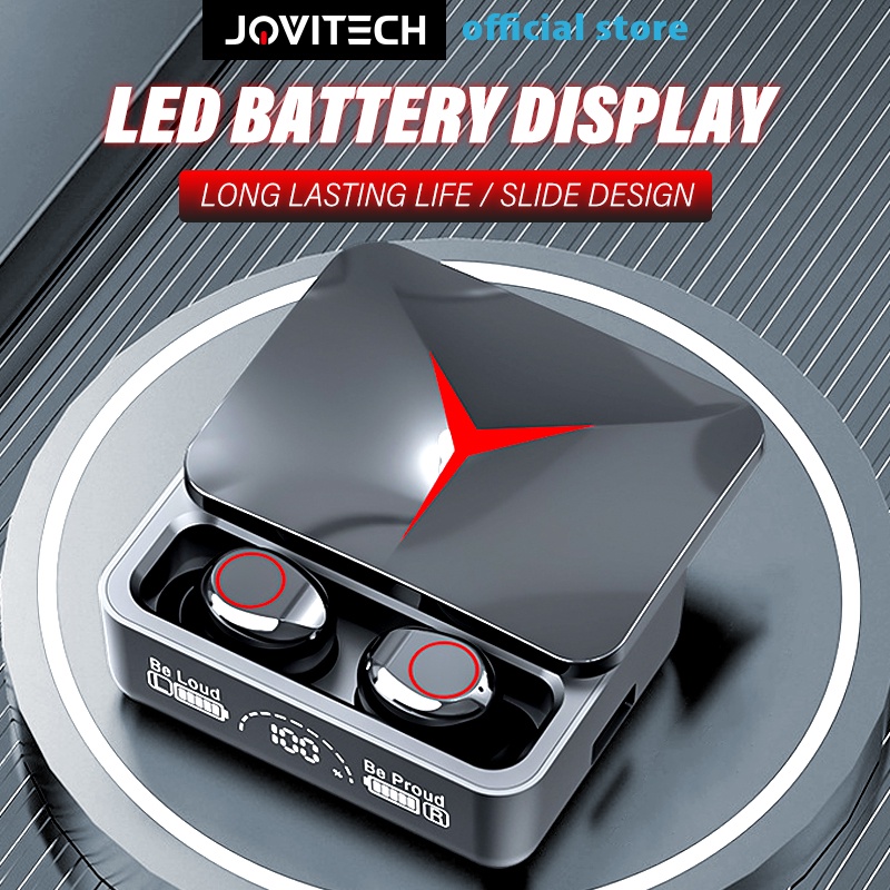 【COD】Jovitech Headset bluetooh m90 Pro HD Led Display Bt V.53 HiFi Stereo Waterproof Earbuds - T57