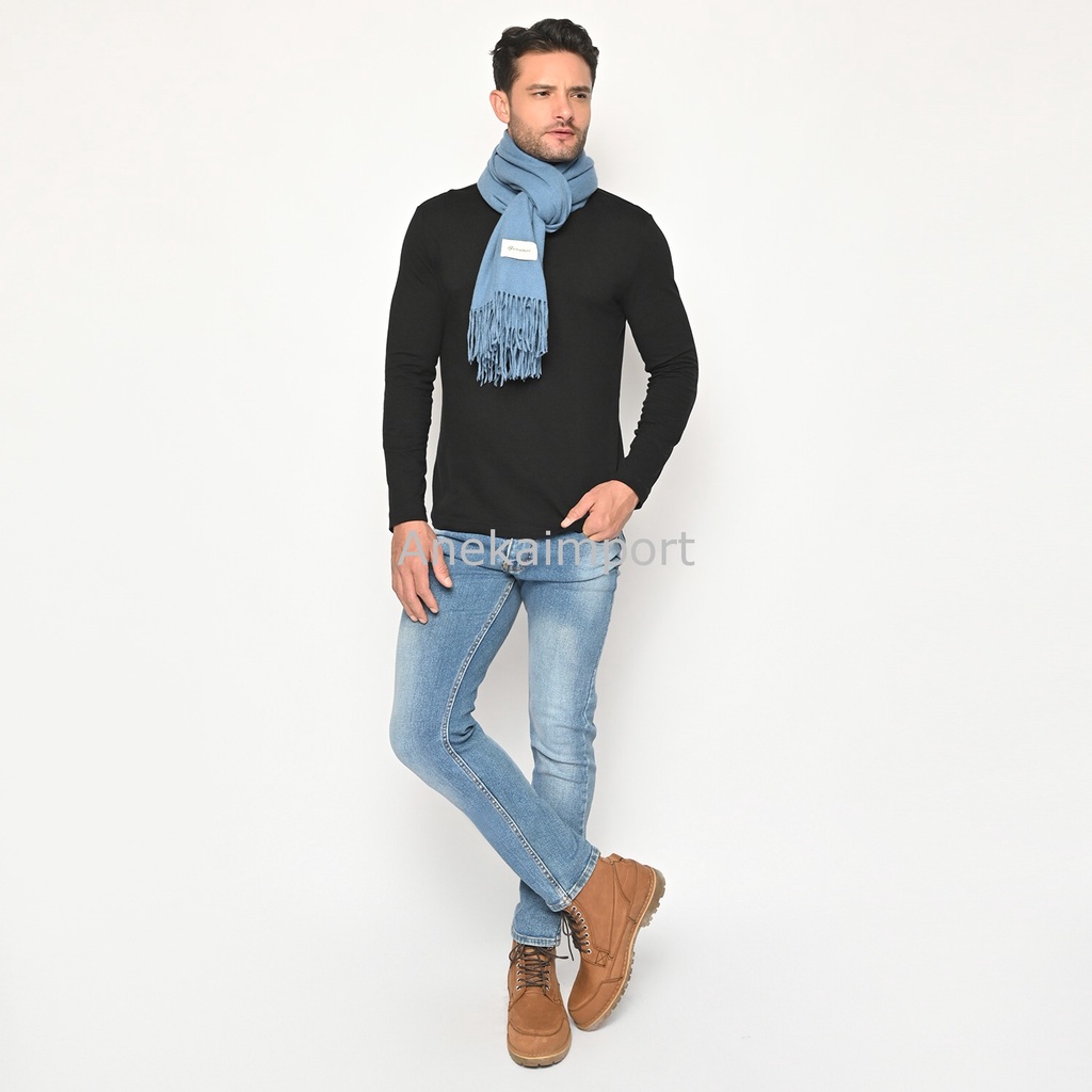 Syal Musim Dingin Pria, Syal Pria, Syal Wanita, Syal Polos, Scarf, Shawl