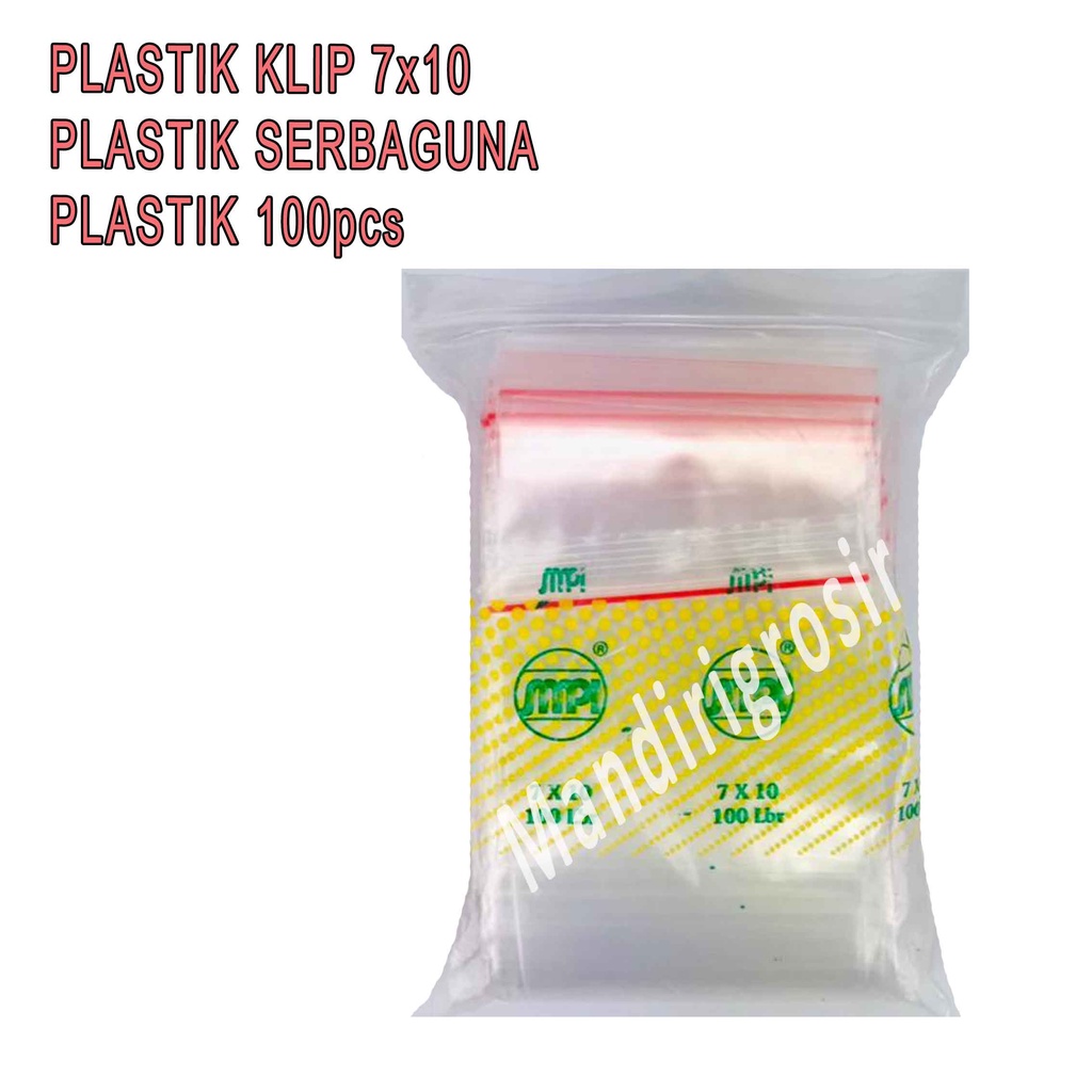 Plastik Klip Serbaguna* Plastik Klip 7X10* Plastik isi 100pcs