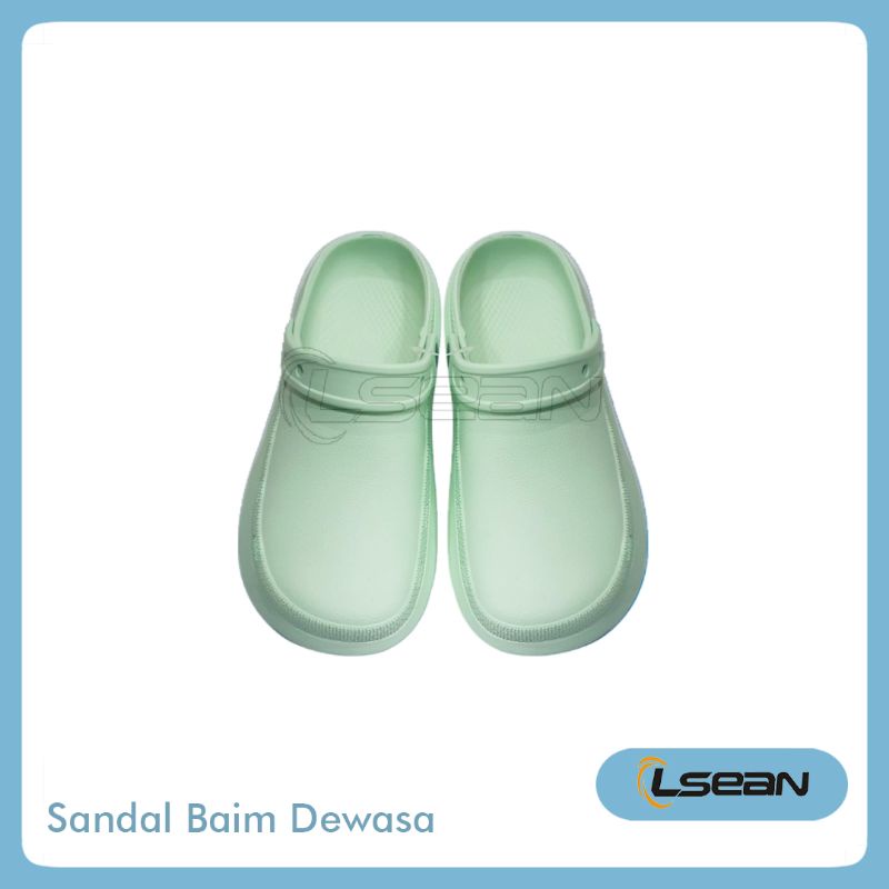 SANDAL KODOK MODEL BAIM WANITA PASTEL MACAROON ANTI AIR NYAMAN V10