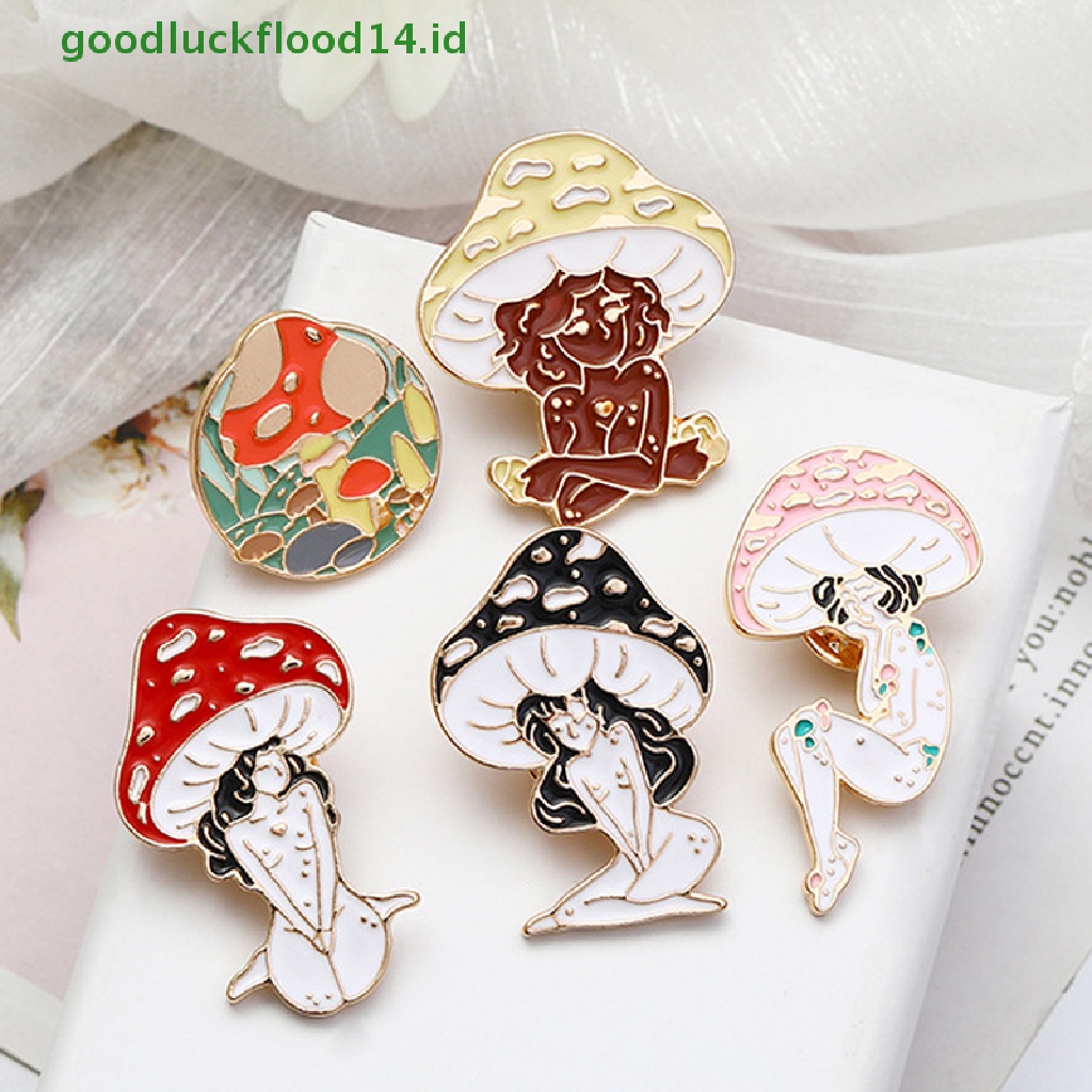 [GOOGFOUR] Kartun Gadis Bros Kerah Pin Vintage Deep Forest Maiden Di Ransel Lencana [TOP]